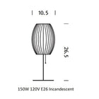 Nelson Cigar Lotus Table Lamp