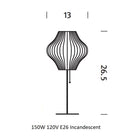 Nelson Pear Lotus Table Lamp