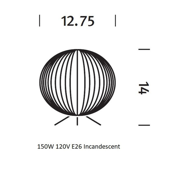 Nelson Ball Tripod Lamp
