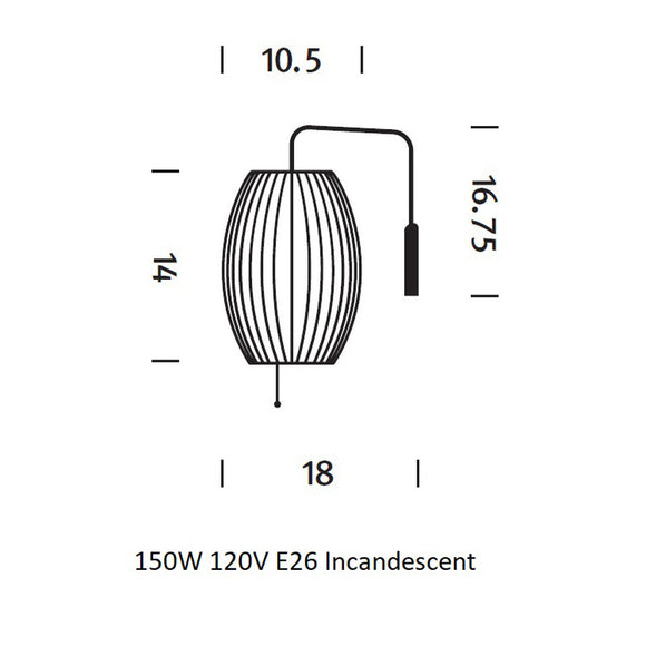 Herman Miller Nelson Cigar Wall Sconce 2Modern