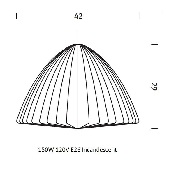 Nelson Bell Bubble Pendant Light