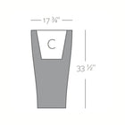 Illuminated Curvada Planter