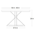 Cambridge Round Extendable Dining Table