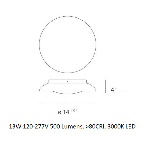 Lunex LED Wall / Ceiling Light