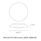 Lunex LED Wall / Ceiling Light