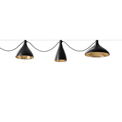 Black / Brass inside
