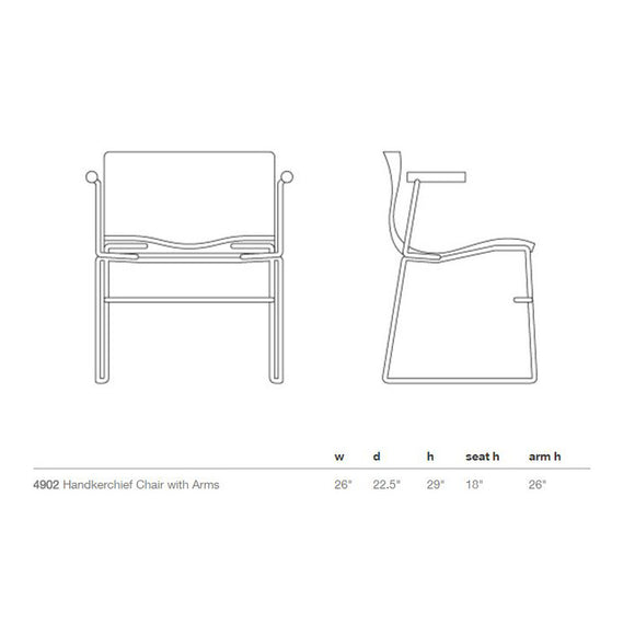 Knoll MultiGeneration Armless Task Chair with Seat Pad - 2Modern