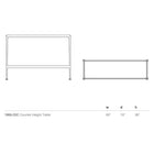 1966 Rectangular Counter Height Table