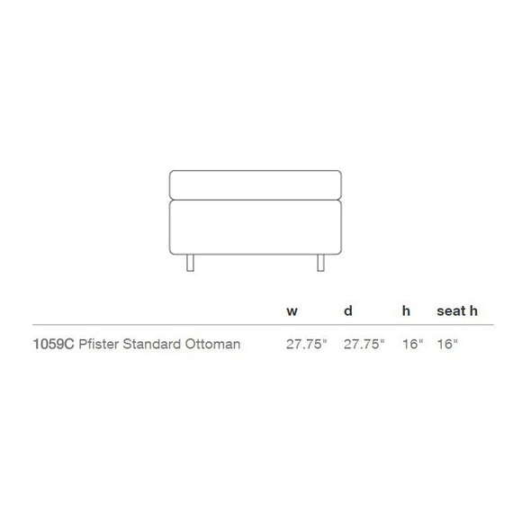 Pfister Standard Ottoman