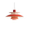 PH 5 Mini Pendant Light  option Hues of Red/White Textile