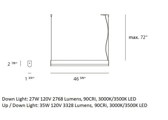 Ledbar Round Linear Pendant Light