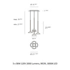 Orsa Multi Light Pendant Light