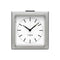 Block Alarm Clock  option Steel / White