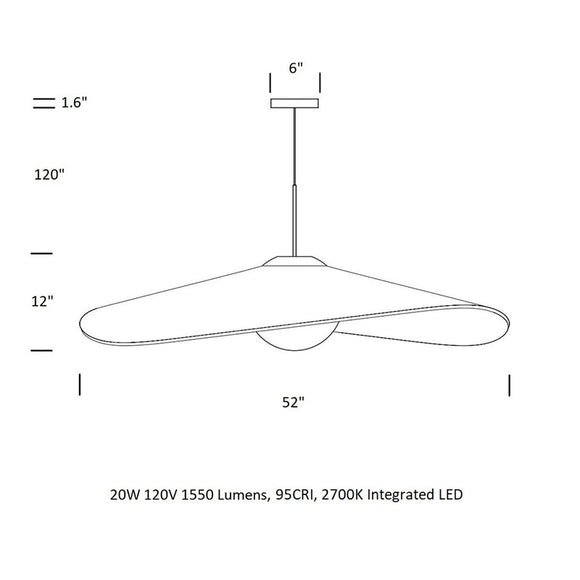 Bola Felt Pendant Light