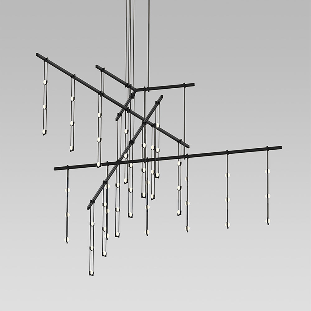Suspenders Tri-Bar 4-Tier Multi Light Pendant Light