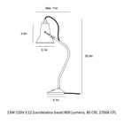 Original 1227 Mini Ceramic Table Lamp