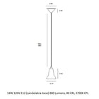 Original 1227 Mini Ceramic Pendant Light