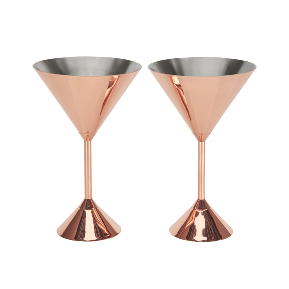 Plum Martini Glasses (Set of 2)