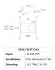 Oculux 3.5IN LED Universal IC-Rated Airtight Housing