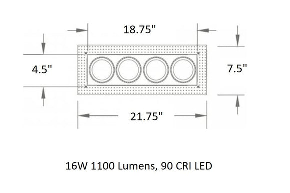 Precision Multiple Spots Trimless Trim