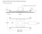 Ocularc 2IN Square 0-35 Degree Adjustable Trim and Housing