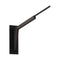 Salix Motus Swing Arm Wall Light  option Textured Black / Dark Stained Walnut