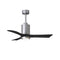 Patricia PA3 Ceiling Fan  option Brushed Nickel / Matte Black