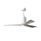 Patricia PA3 Ceiling Fan  option Gloss White / Walnut Tone