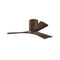 Irene H3 Small Close to Ceiling Fan  option Walnut