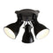 Stirrup Triple Semi Flush Mount  option Black