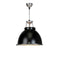 Titan Pendant Light with Etched Glass  option Black
