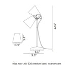 Hector Medium Pleat Table Lamp