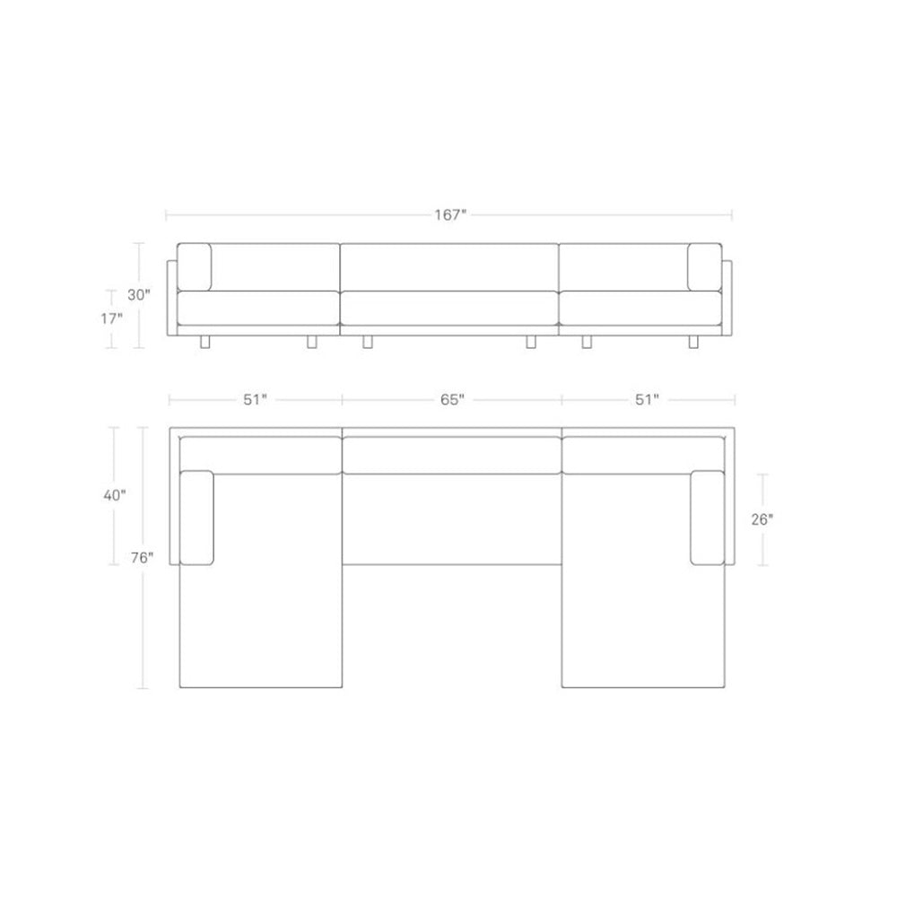 Sunday U-Shaped Sectional Sofa