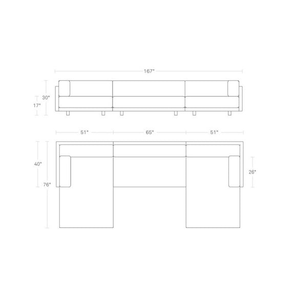 Sunday U-Shaped Sectional Sofa