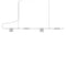 Counterpoint™ LED Linear Pendant Light  option Bright Satin Aluminum