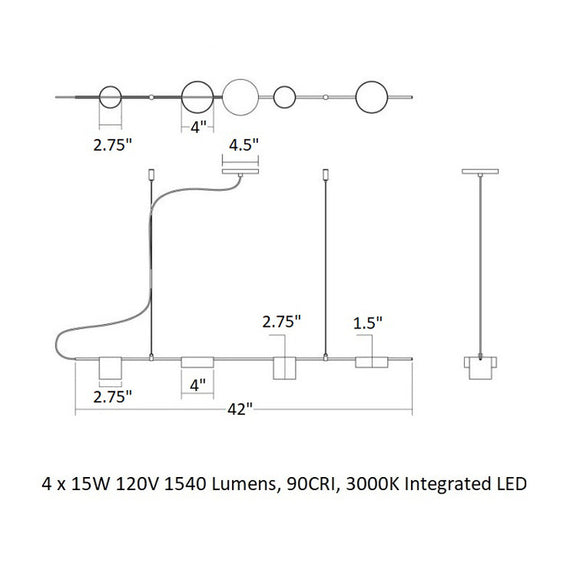 Counterpoint™ LED Linear Pendant Light