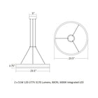 Double Corona™ LED Ring Pendant Light