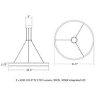 Double Corona™ LED Ring Pendant Light