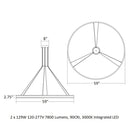 Double Corona™ LED Ring Pendant Light