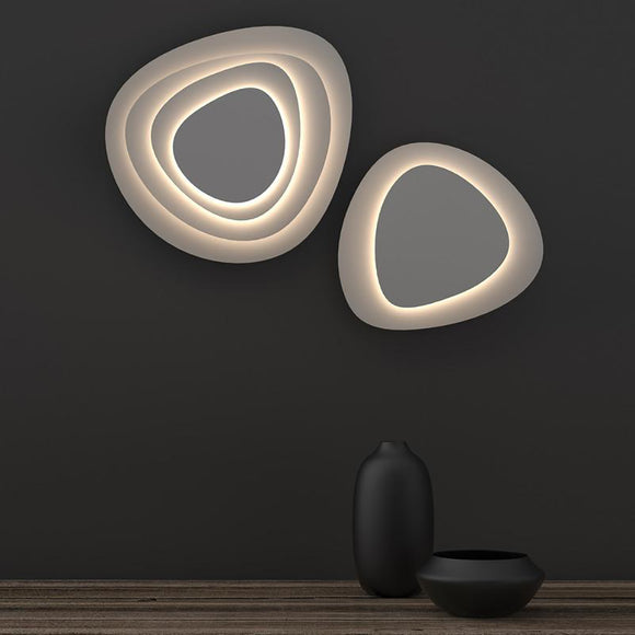 Abstract Panels 2-Plate LED Sconce