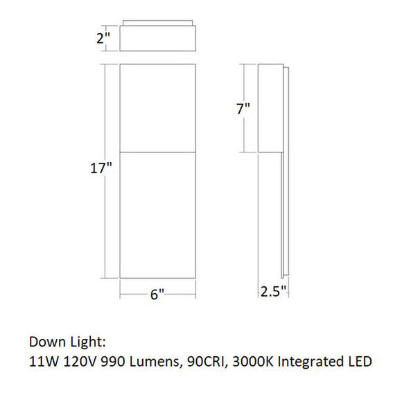 Inside Out™ Flat Box™ LED Panel Sconce