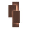 Inside Out™ Offset Panels™ LED Sconce  option Textured Bronze