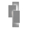 Inside Out™ Offset Panels™ LED Sconce  option Textured Gray