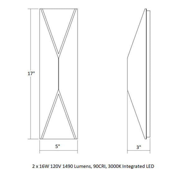 Inside Out™ Prisma™ Tall LED Sconce