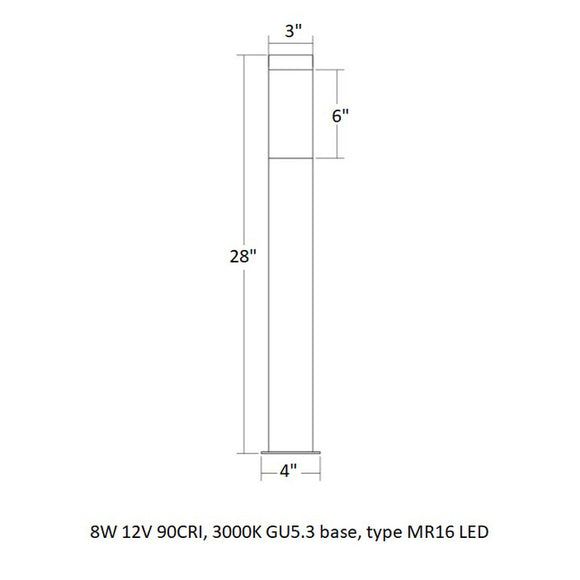 Inside Out™ Square Column™ LED Bollard
