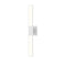 Planes™ LED Double Sconce  option Satin White