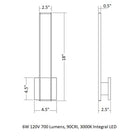 Planes™ LED Single Sconce