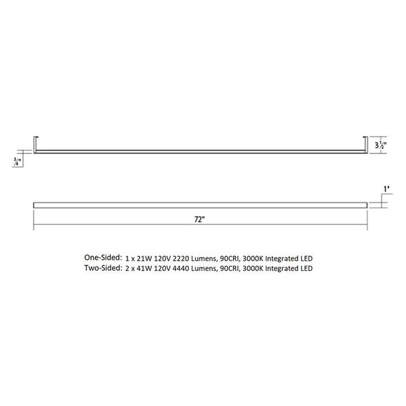 Thin-Line™ Sided LED Wall Bar