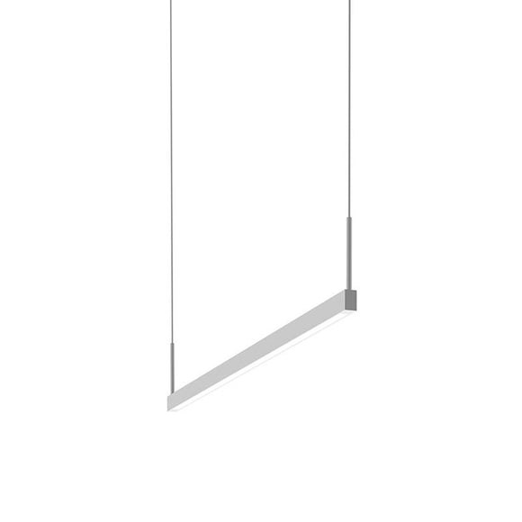 Sonneman - Thin-Line LED Pendant in Bright Satin Aluminum