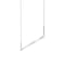 Thin-Line™ Sided LED Pendant Light  option Bright Satin Aluminum